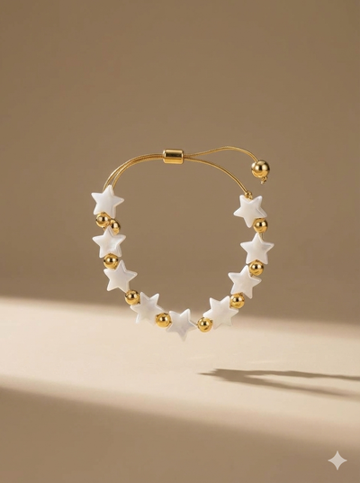 White Star Adjustable Bracelet