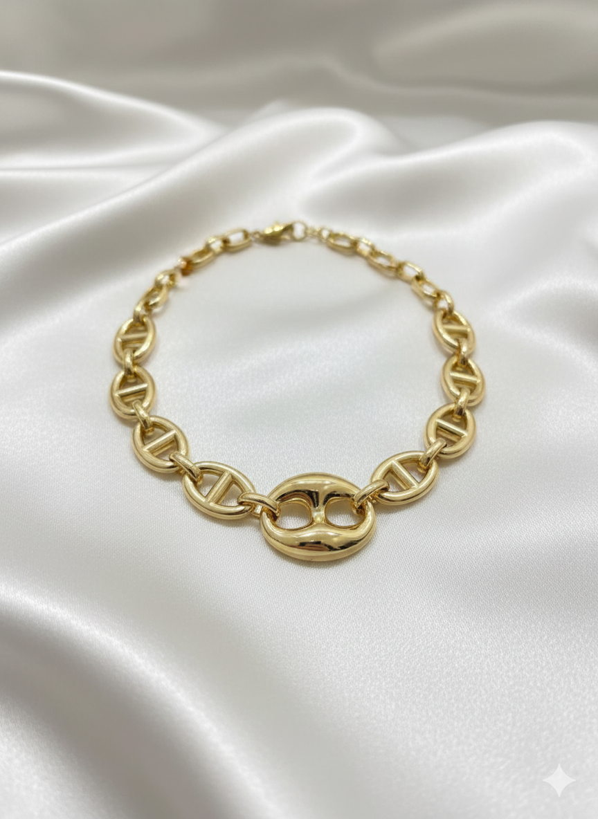 Bold Luxe Gold Chain Necklace – Statement Link Collar