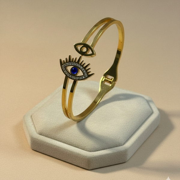 Evil Eye Gold Protection Bracelet