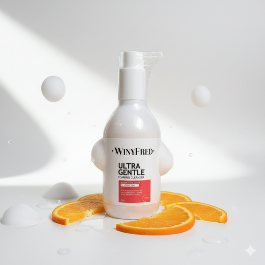WinyFred Ultra Gentle Foaming Cleanser – Vitamin C + Glycerin | For All Skin Types